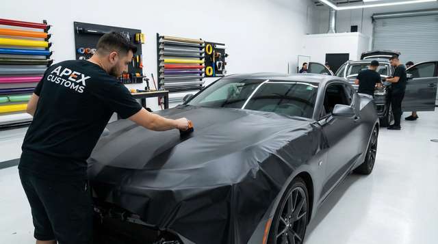 网红改装视频 - 车身贴膜改色视频教程